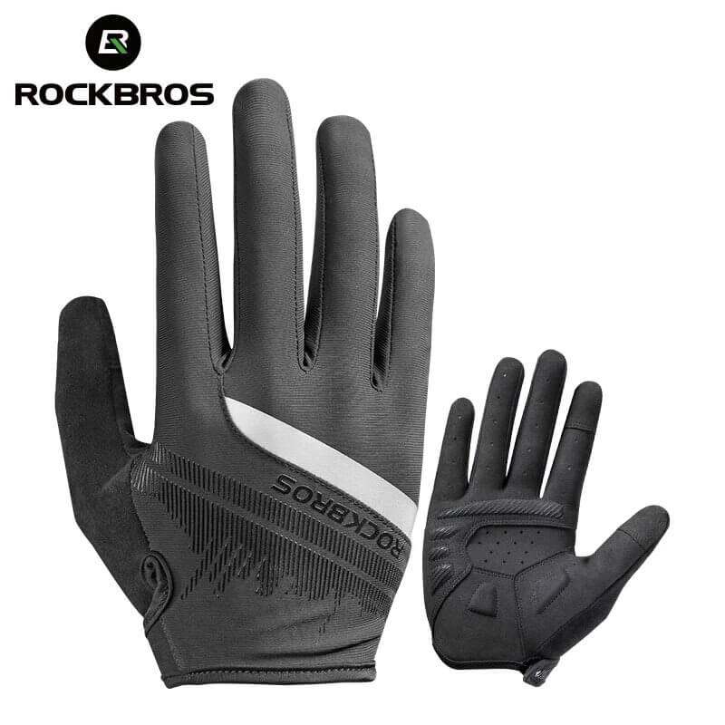 ROCKBROS Men's Cycling Gloves Shockproof Breathable MTB (1) ROCKBROS Men's Cycling Gloves Shockproof Breathable MTB