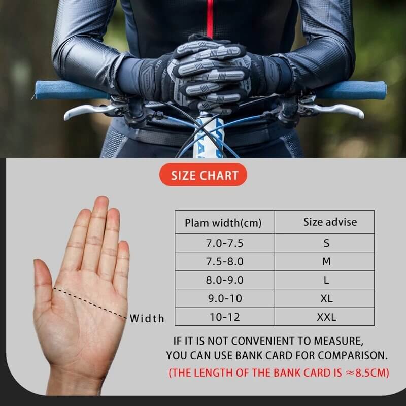 ROCKBROS Mountain Bike Gloves SBR 6mm Thickened Pad (4)