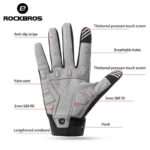 ROCKBROS Full Finger Cycling Gloves Breathable Lengthen MTB (1)