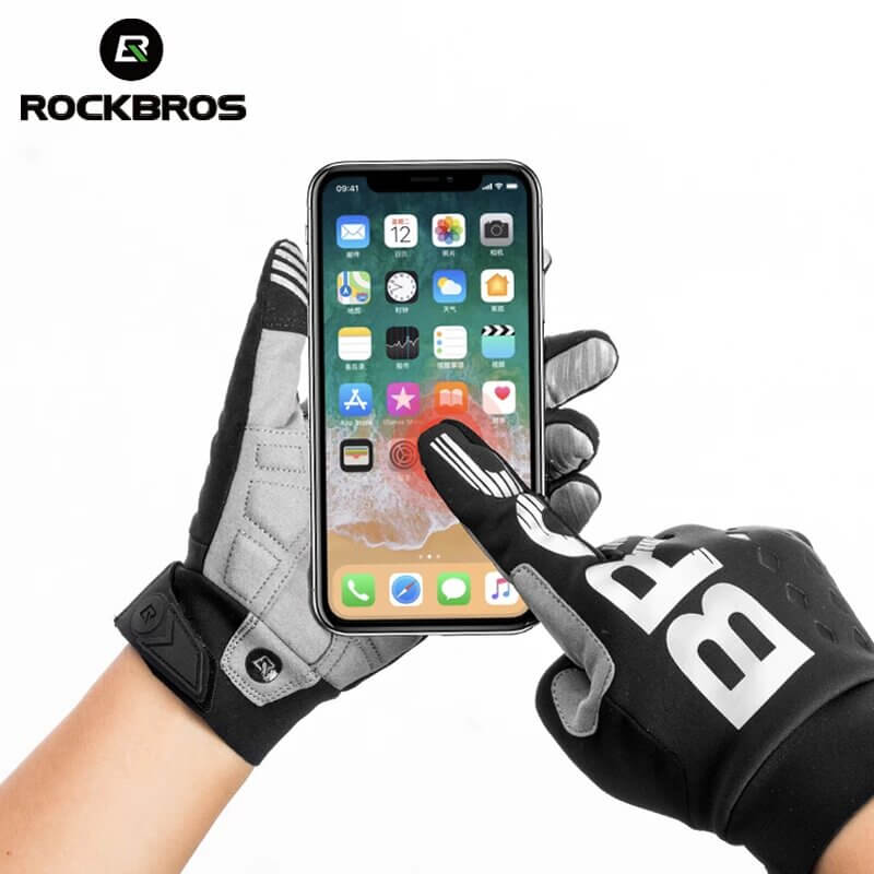 ROCKBROS Full Finger Cycling Gloves Breathable Lengthen MTB (5)