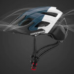 ROCKBROS Lighted Bicycle Helmet Sports Mountain Biking Helmet (1)