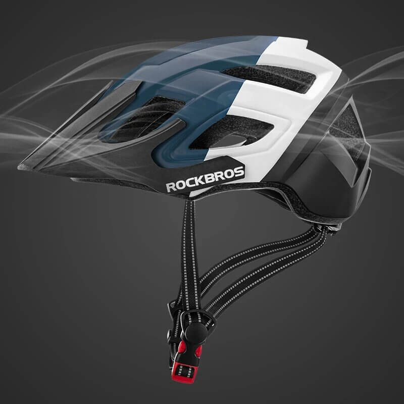 ROCKBROS Lighted Bicycle Helmet Sports Mountain Biking Helmet (3)