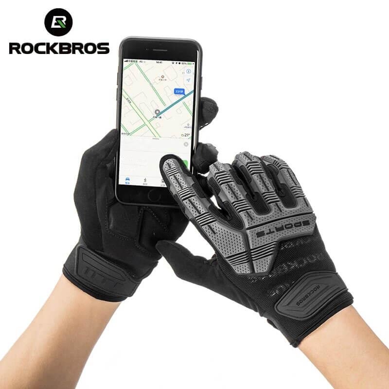 ROCKBROS Mountain Bike Gloves SBR 6mm Thickened Pad (2)