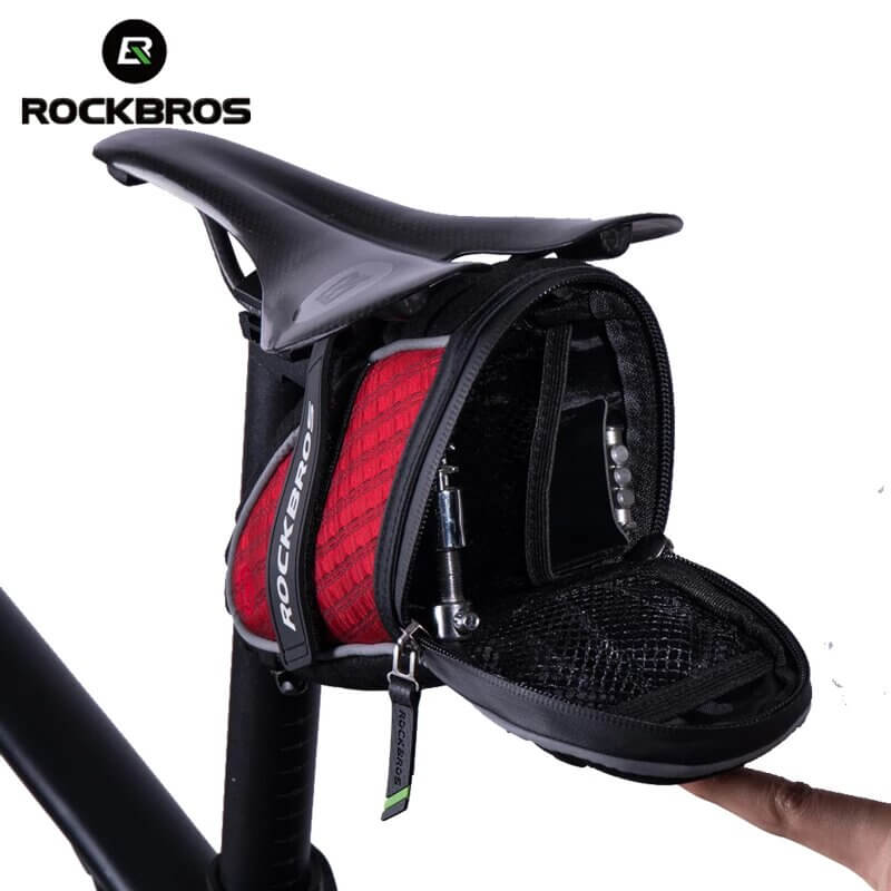 ROCKBROS Mountain Bike Saddle Bags 3D Shell Rainproof Bag (6)
