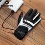 ROCKBROS USB Heated Gloves Windproof Cycling Gloves SBR (1)