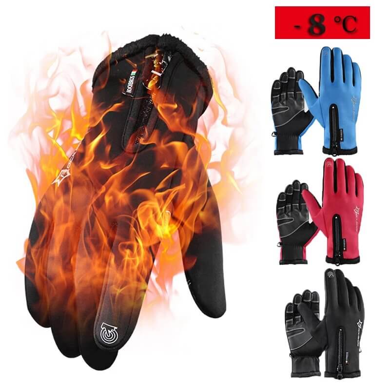 ROCKBROS Warm Winter Gloves Men’s Touchscreen Anti Slip (6)