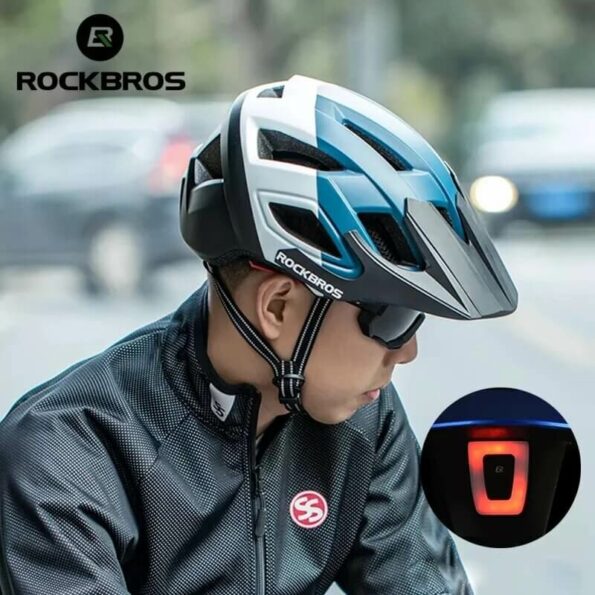 ROCKBROS Lighted Bicycle Helmet Sports Mountain Biking Helmet 1