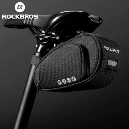 ROCKBROS Road Bike Saddle Bag Reflective Rear Large Capacity