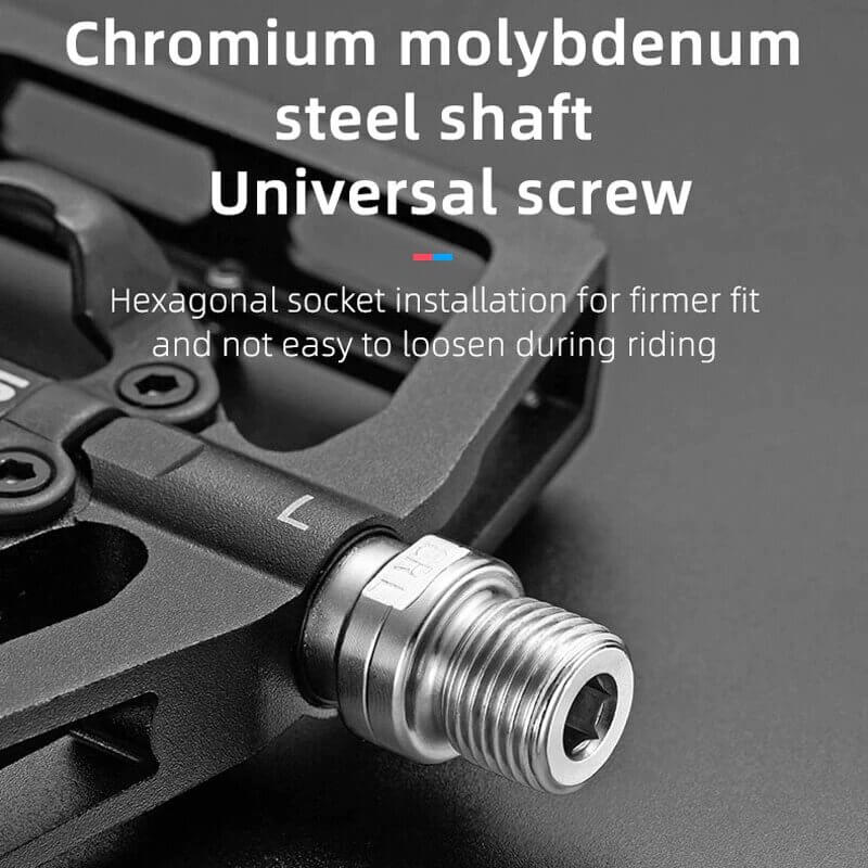 ROCKBROS 2 In 1 Bicycle Lock Pedal With Free Cleat SPD Road Pedals (2)