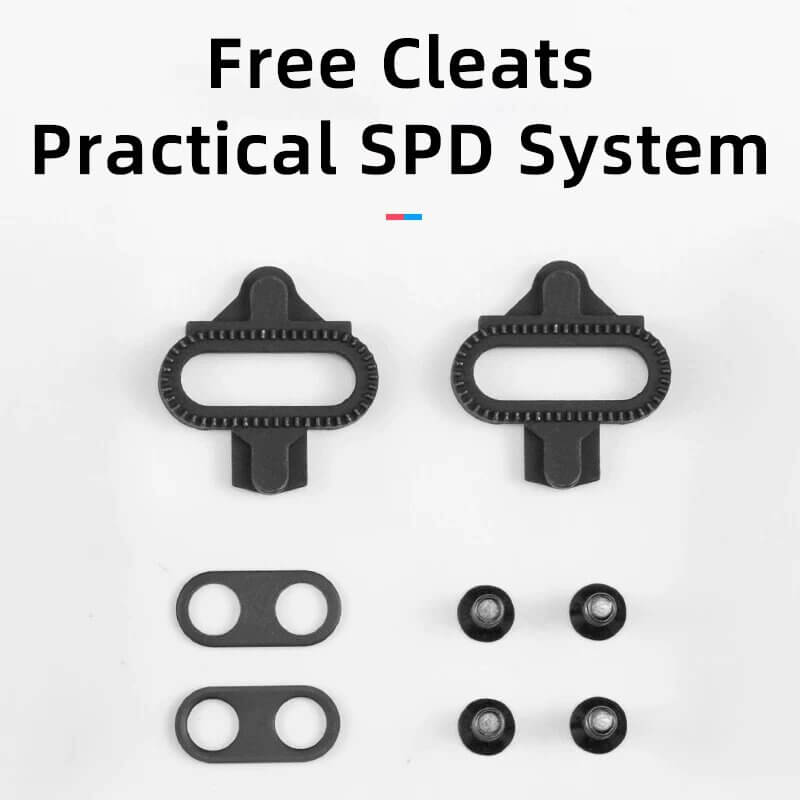 ROCKBROS 2 In 1 Bicycle Lock Pedal With Free Cleat SPD Road Pedals (4)