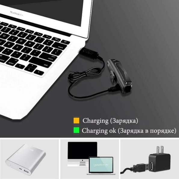 ROCKBROS Bike Tail Light USB Rechargeable Bicycle Safety Lights (2)