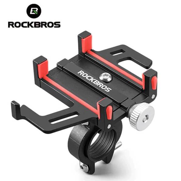 ROCKBROS Motorcycle Phone Holder CNC Aluminum Alloy Bracket (1) ROCKBROS Motorcycle Phone Holder CNC Aluminum Alloy Bracket 1