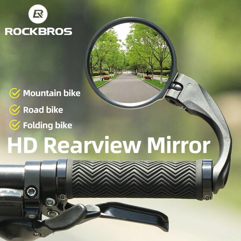 ROCKBROS Road Bike Mirror HD View MTB 360 Angle Adjustable (1) ROCKBROS Road Bike Mirror HD View MTB 360 Angle Adjustable 1