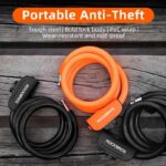 ROCKBROS Bicycle Cable Lock Portable Anti-Theft Ring Lock MTB (1)