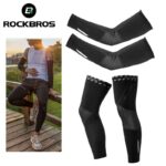 ROCKBROS Cycling Arm Warmers Breathable Elbow Pads Fitness (1)