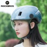 ROCKBROS Men’s Women’s Mountain Bike Helmets With Goggles (1)