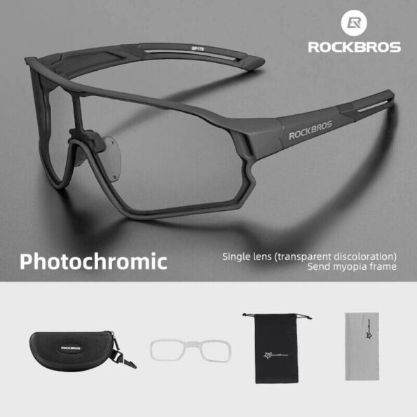 ROCKBROS Photochromic Safety Glasses Best Cycling Sunglasses 1