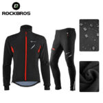 ROCKBROS Winter Cycling Jacket Reflective Winter Mountain Bike Pants (1)