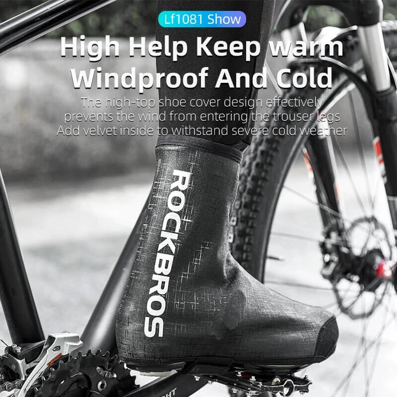 ROCKBROS Winter Waterproof Cycling Shoe Covers Keep Warm (5)