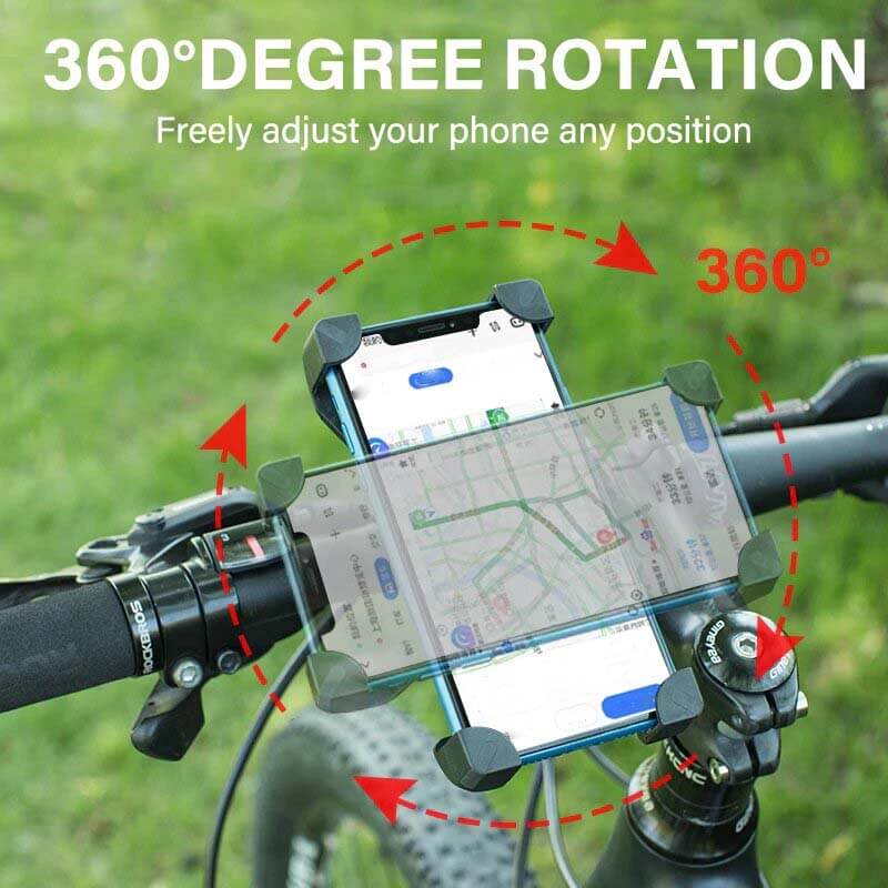 ROCKBROS iPhone Bike Mount Universal Rotating Phone Holder (3)