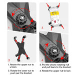 ROCKBROS iPhone Bike Mount Universal Rotating Phone Holder (1)