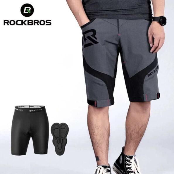 ROCKBROS 2 In 1 Running Shorts Mens 4D With Separable Underwear 1