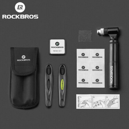 ROCKBROS Bike Tire Repair Kit Aluminum Alloy 130Psi AV/FV