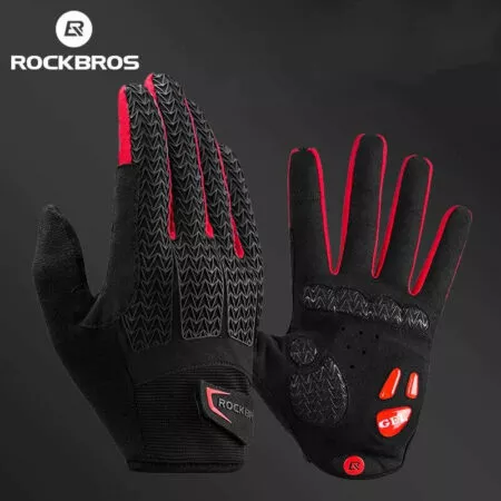 ROCKBROS Windproof Cycling Gloves MTB Winter Riding Gloves